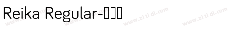 Reika Regular字体转换